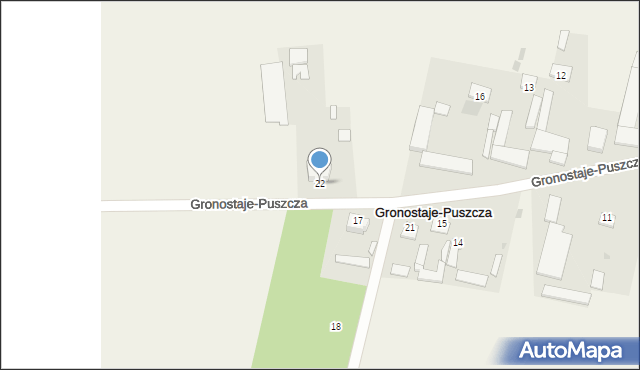 Gronostaje-Puszcza, Gronostaje-Puszcza, 22, mapa Gronostaje-Puszcza