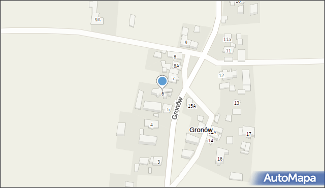 Gronów, Gronów, 6, mapa Gronów