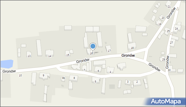 Gronów, Gronów, 16/2, mapa Gronów