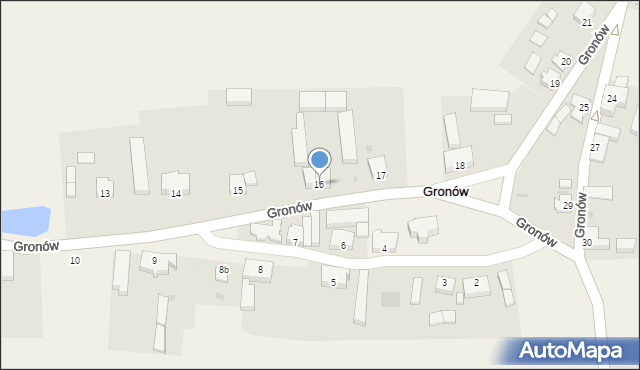 Gronów, Gronów, 16, mapa Gronów