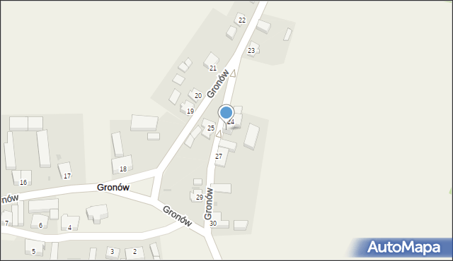 Gronów, Gronów, 26, mapa Gronów