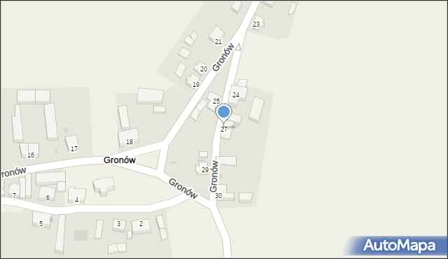 Gronów, Gronów, 27, mapa Gronów