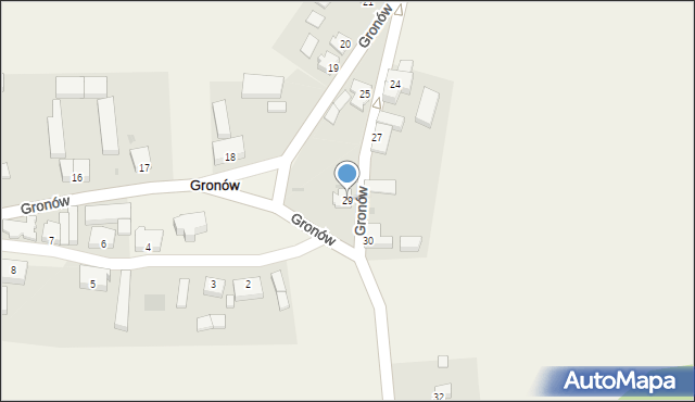 Gronów, Gronów, 29, mapa Gronów