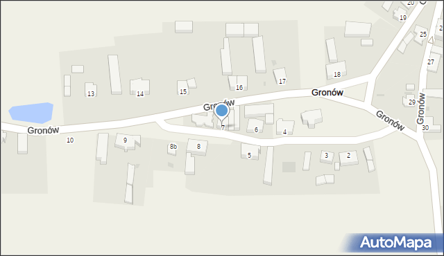 Gronów, Gronów, 7, mapa Gronów