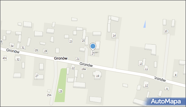 Gronów, Gronów, 17, mapa Gronów