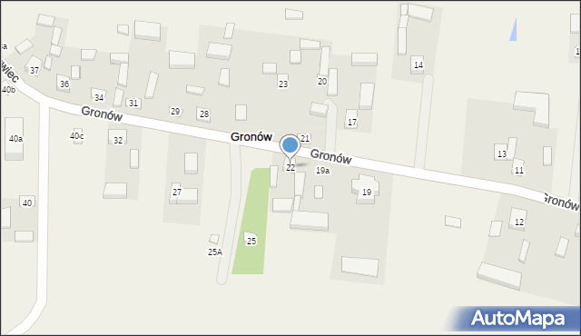 Gronów, Gronów, 22, mapa Gronów