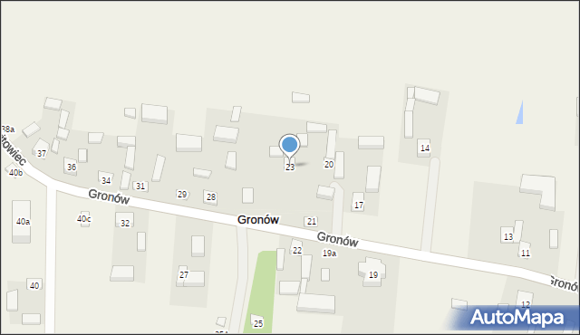 Gronów, Gronów, 23, mapa Gronów