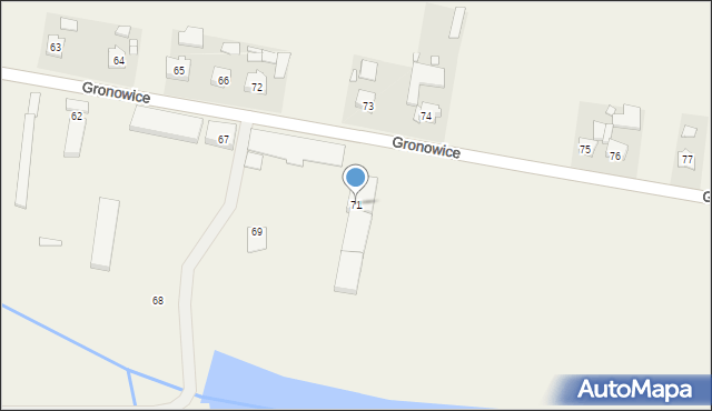 Gronowice, Gronowice, 71, mapa Gronowice