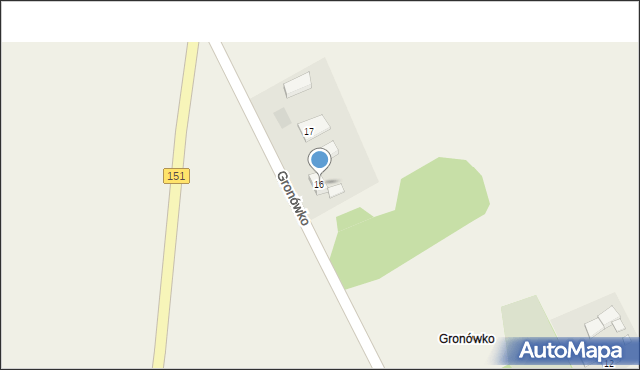 Gronówko, Gronówko, 16, mapa Gronówko