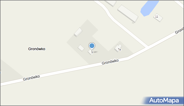 Gronówko, Gronówko, 7, mapa Gronówko