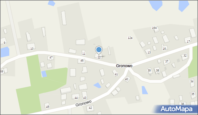 Gronowo, Gronowo, 12, mapa Gronowo