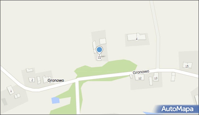 Gronowo, Gronowo, 11, mapa Gronowo