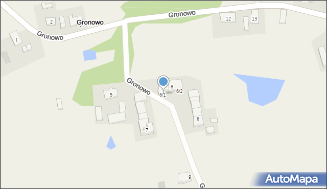 Gronowo, Gronowo, 6/1, mapa Gronowo