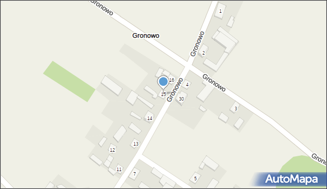 Gronowo, Gronowo, 15, mapa Gronowo