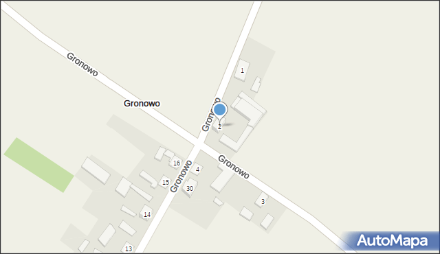 Gronowo, Gronowo, 2, mapa Gronowo