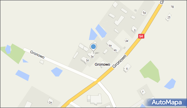 Gronowo, Gronowo, 3b, mapa Gronowo