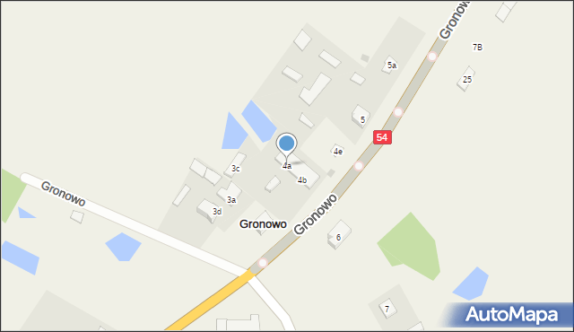 Gronowo, Gronowo, 4a, mapa Gronowo