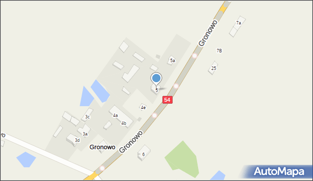 Gronowo, Gronowo, 5, mapa Gronowo