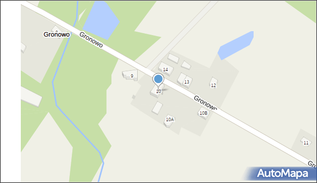 Gronowo, Gronowo, 10, mapa Gronowo