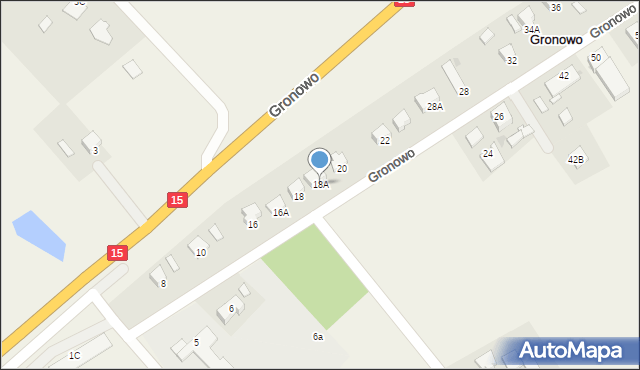 Gronowo, Gronowo, 18A, mapa Gronowo