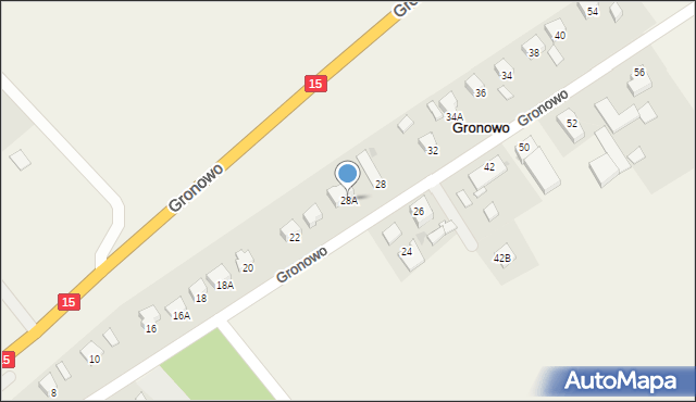 Gronowo, Gronowo, 28A, mapa Gronowo