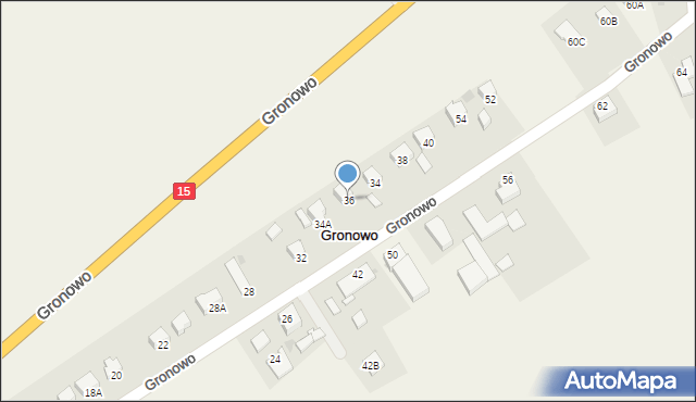 Gronowo, Gronowo, 36, mapa Gronowo