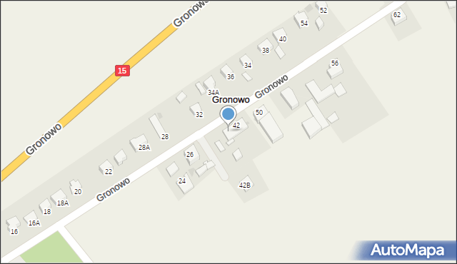 Gronowo, Gronowo, 42a, mapa Gronowo