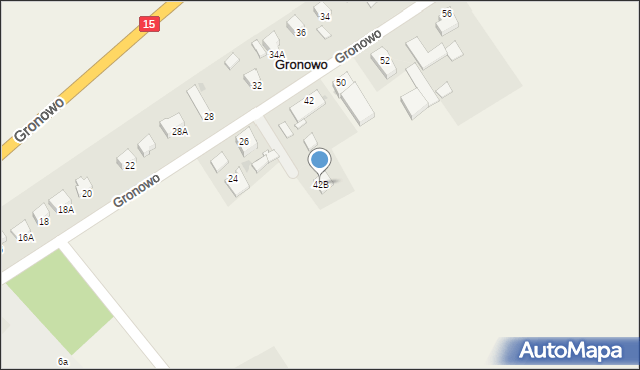 Gronowo, Gronowo, 42B, mapa Gronowo