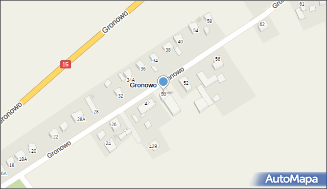 Gronowo, Gronowo, 50, mapa Gronowo