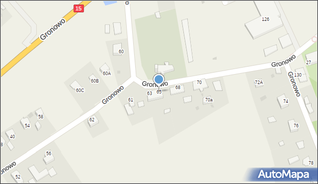 Gronowo, Gronowo, 65, mapa Gronowo