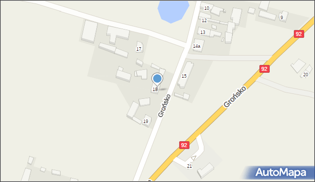 Grońsko, Grońsko, 18a, mapa Grońsko