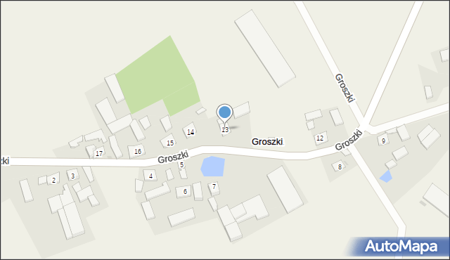 Groszki, Groszki, 13, mapa Groszki