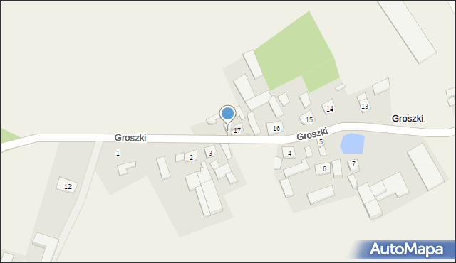 Groszki, Groszki, 17a, mapa Groszki