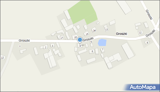 Groszki, Groszki, 4, mapa Groszki