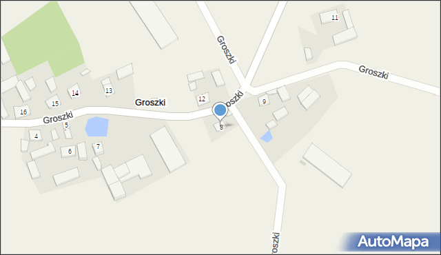 Groszki, Groszki, 8, mapa Groszki