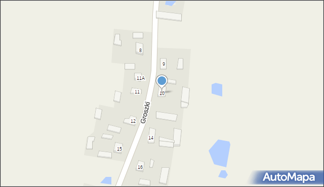 Groszki, Groszki, 10, mapa Groszki