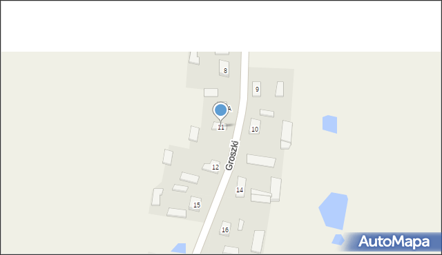 Groszki, Groszki, 11, mapa Groszki