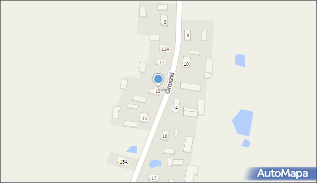 Groszki, Groszki, 12, mapa Groszki