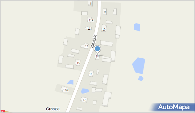 Groszki, Groszki, 14, mapa Groszki