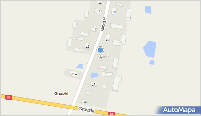 Groszki, Groszki, 16, mapa Groszki