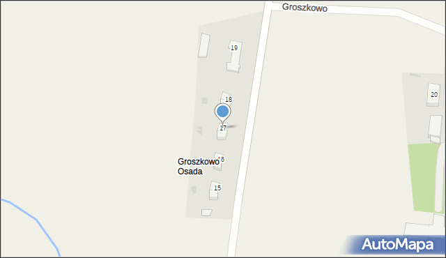 Groszkowo, Groszkowo, 17, mapa Groszkowo