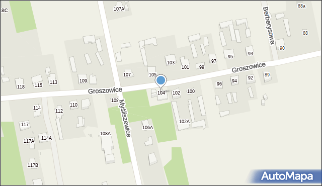 Groszowice, Groszowice, 104, mapa Groszowice