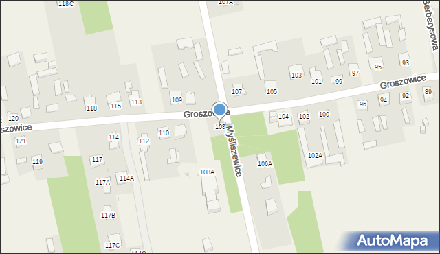 Groszowice, Groszowice, 108, mapa Groszowice