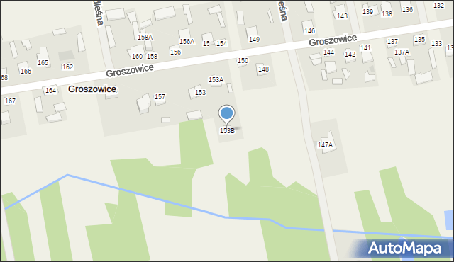 Groszowice, Groszowice, 153B, mapa Groszowice