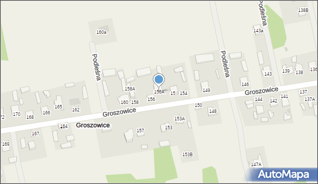 Groszowice, Groszowice, 156A, mapa Groszowice