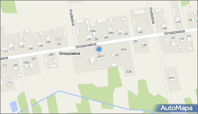 Groszowice, Groszowice, 157, mapa Groszowice