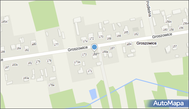 Groszowice, Groszowice, 169, mapa Groszowice