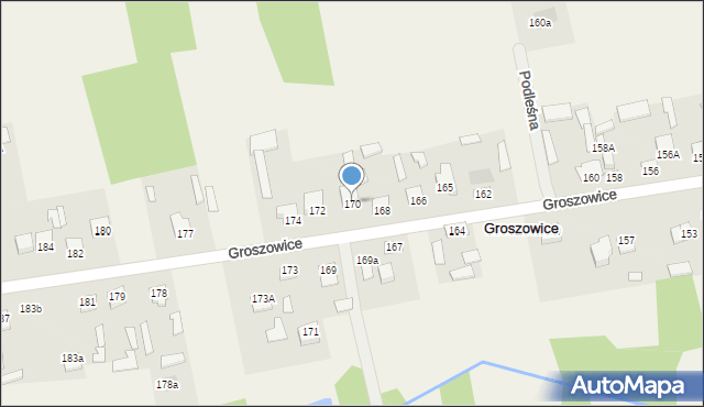 Groszowice, Groszowice, 170, mapa Groszowice