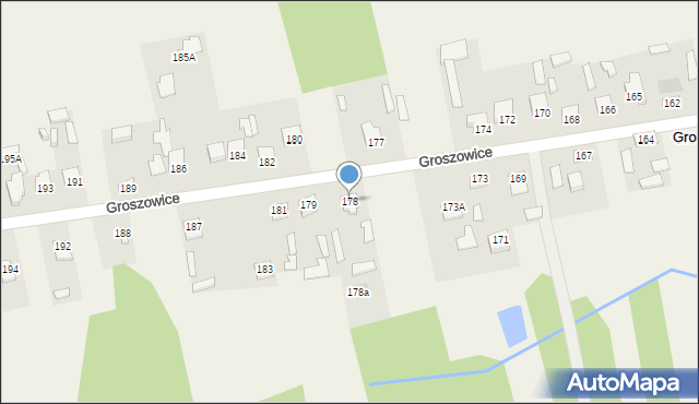 Groszowice, Groszowice, 178, mapa Groszowice