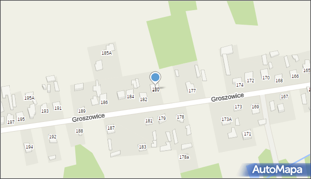 Groszowice, Groszowice, 180, mapa Groszowice